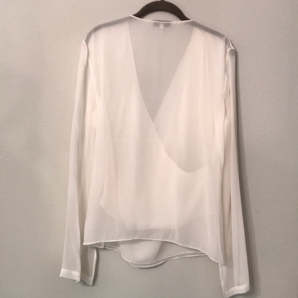 [NWOT] ROBERT RODRIGUEZ Asymmetrical Drape Blouse Size 12 - Picture 2 of 5